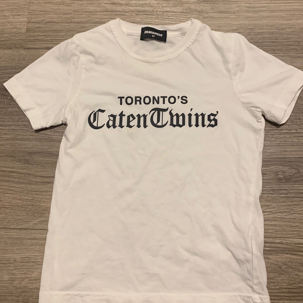 Kids white dsquared2 T-shirt